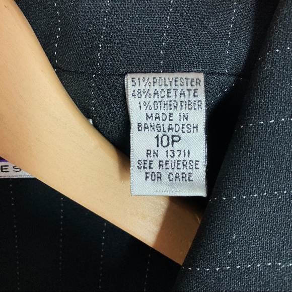 Vintage pinstriped maxi suit dress. - Picture 6 of 7